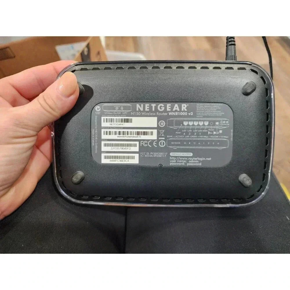 Netgear N150 Wireless N Router Model WNR1000 Wi-Fi - Picture 5 of 5